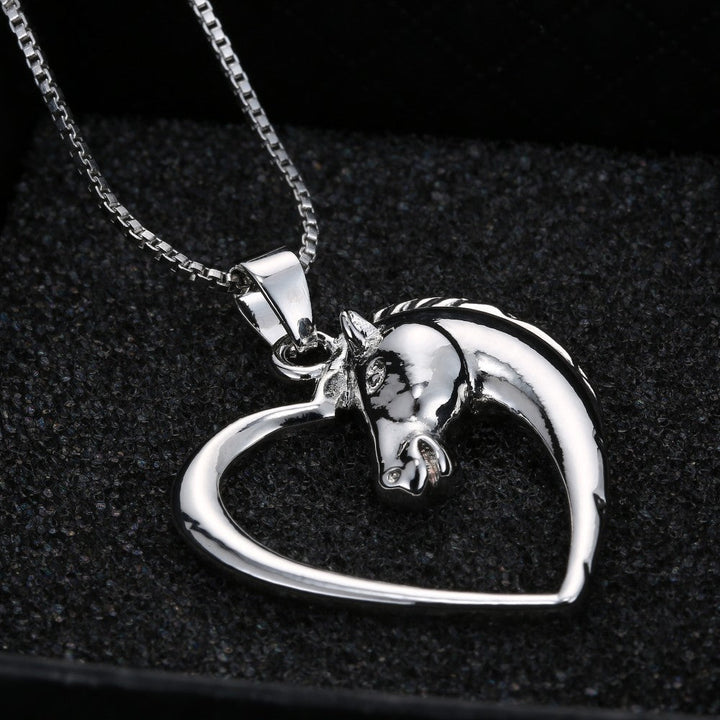 Unleash Your Inner Equine Elegance with Our Silver Horse Necklace