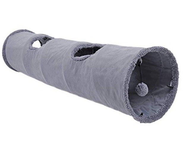 Unleash the Fun with the Long Cat Tunnel With Hanging Toy!
