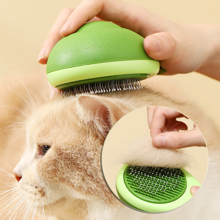 Pet Stainless Steel Beads Grooming Massaging Hair Removal Brush