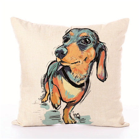 Dog White Cushion Covers