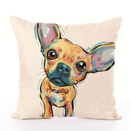 Dog White Cushion Covers