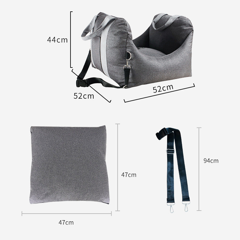Pet Car Seat Portable Detachable Washable