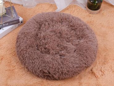 Round Plush Dog Cat Beds