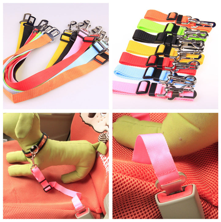 Fixed Strap Polyester Dog Leash Seatbelt