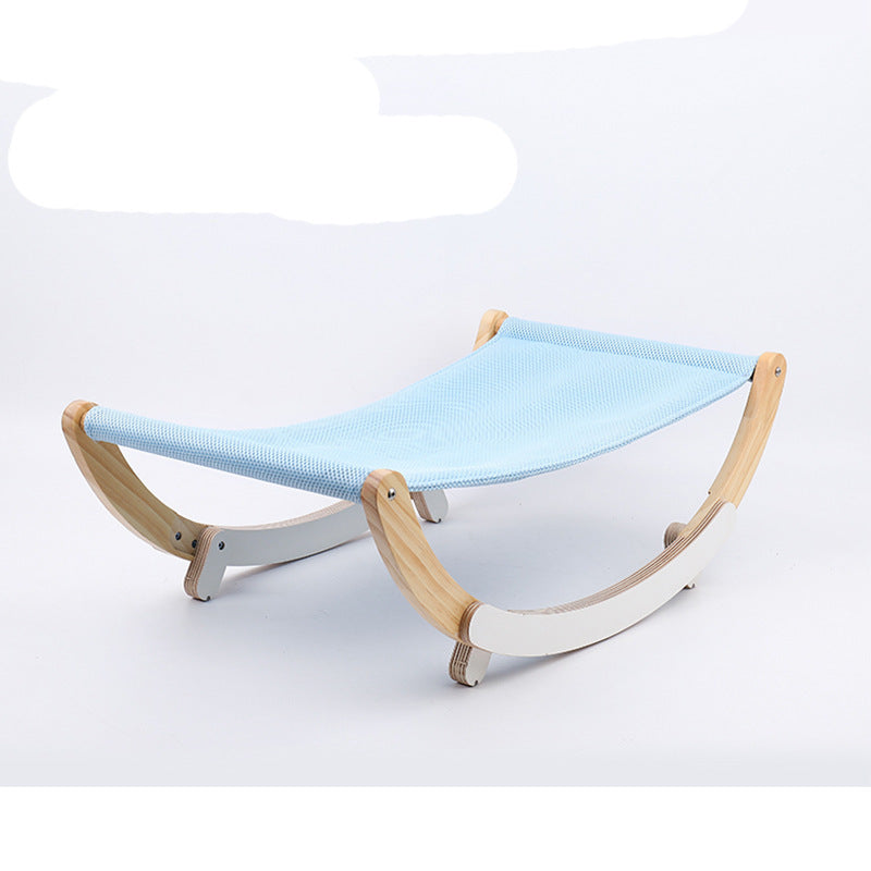 Solid Wood Cat Rocking Hammock