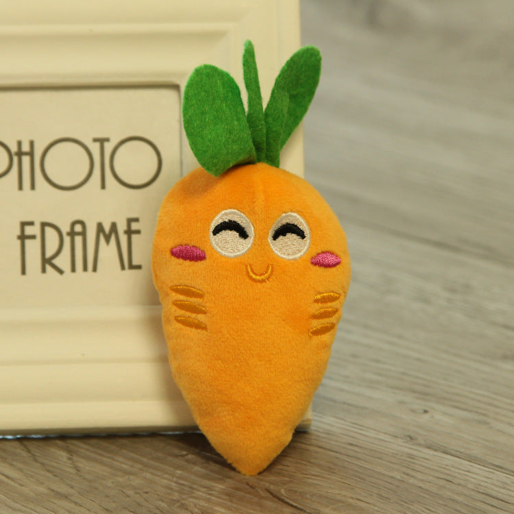 Fruit & Vegetable Plush Pet Toys