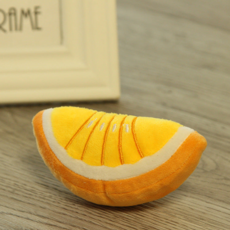 Fruit & Vegetable Plush Pet Toys