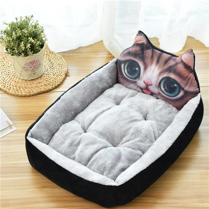 Large Pet Cat Dog Bed Warm Cozy