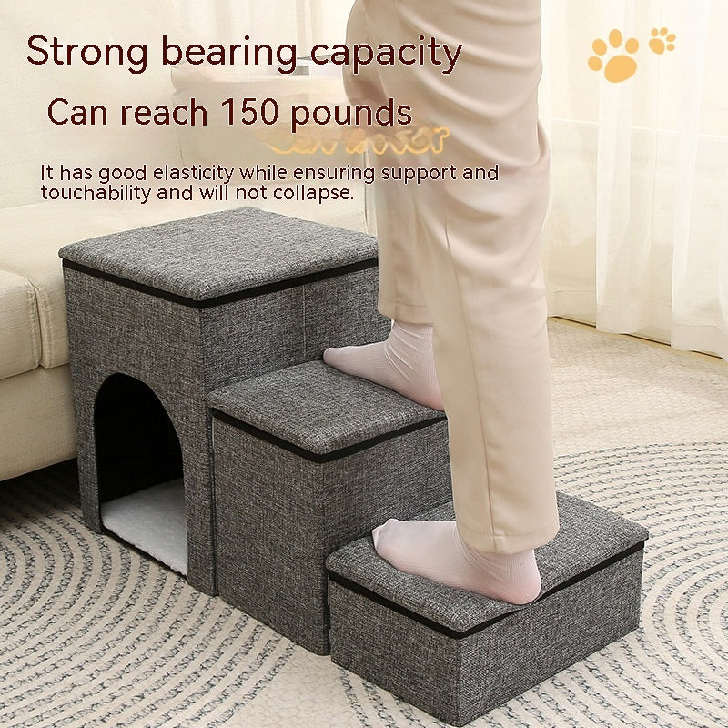 Pet Ladder Steps With Cubby Space Interchangeable