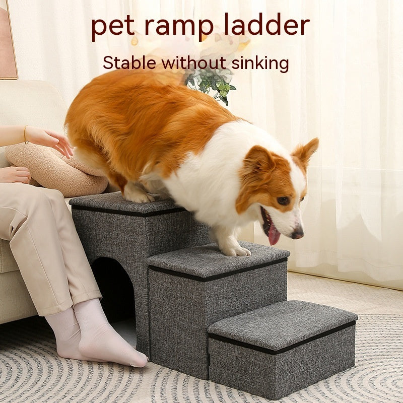 Pet Ladder Steps With Cubby Space Interchangeable