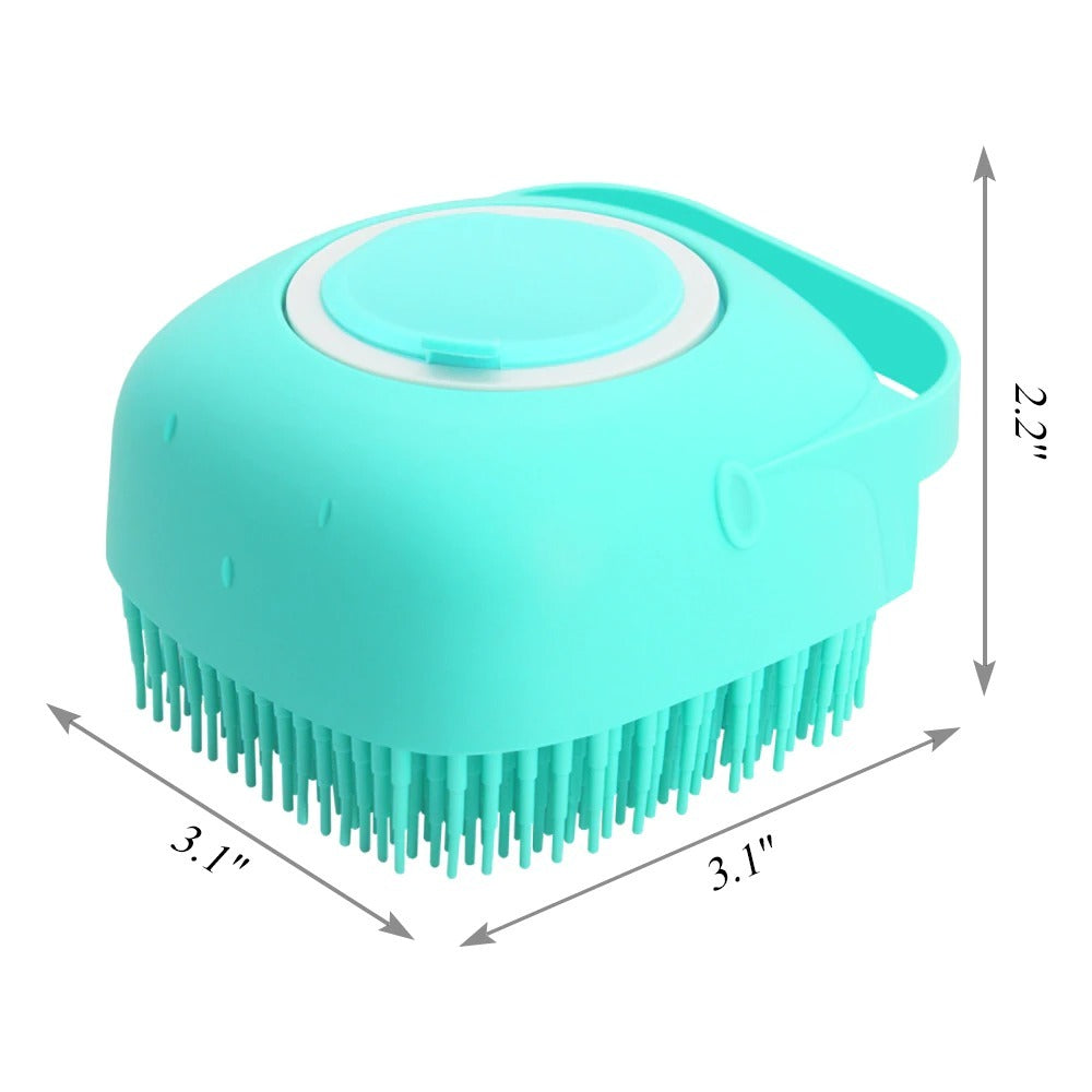 Pet Shampoo Silicone Massager Brush