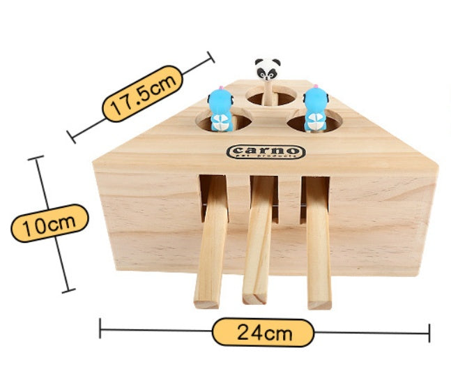 Solid Wood Cat Interactive Toy, Hamsters, Kittens