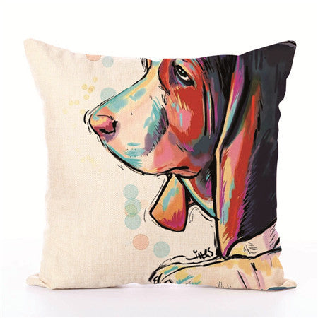 Dog White Cushion Covers