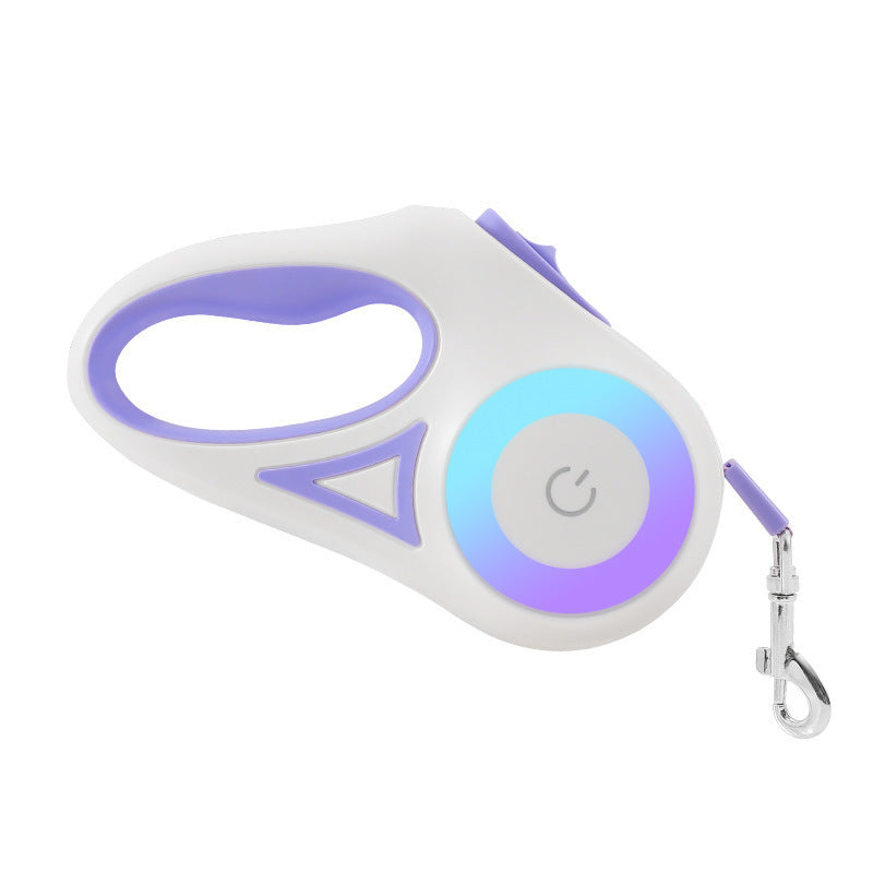 Dog Leash Retractable Spotlight Automatic Traction Rope