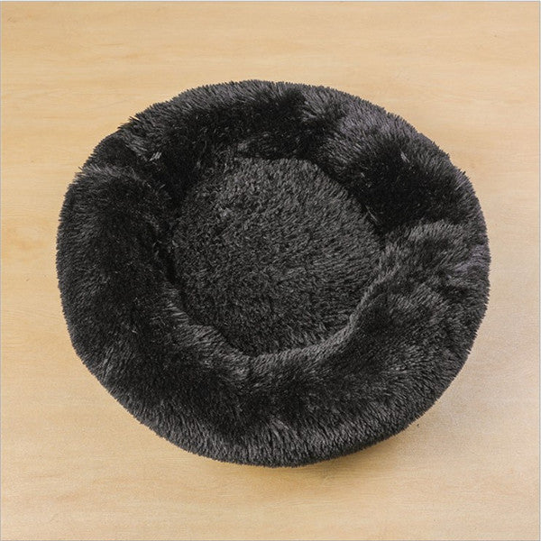 Round Plush Dog Cat Beds