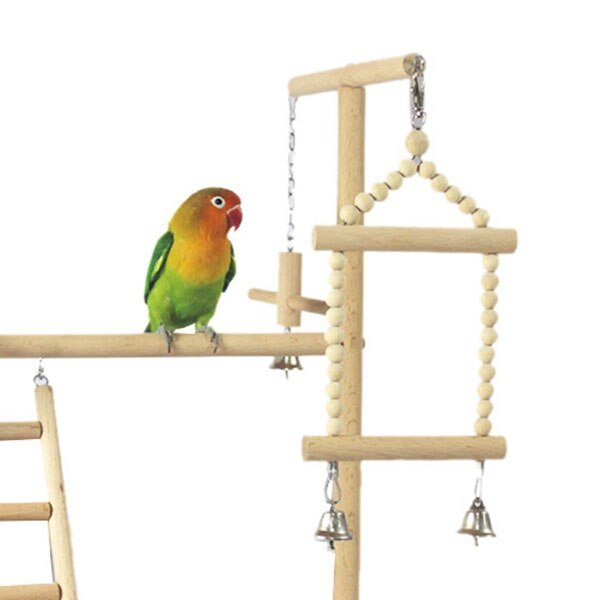 Wooden Small Cockatiel Parrot Stand