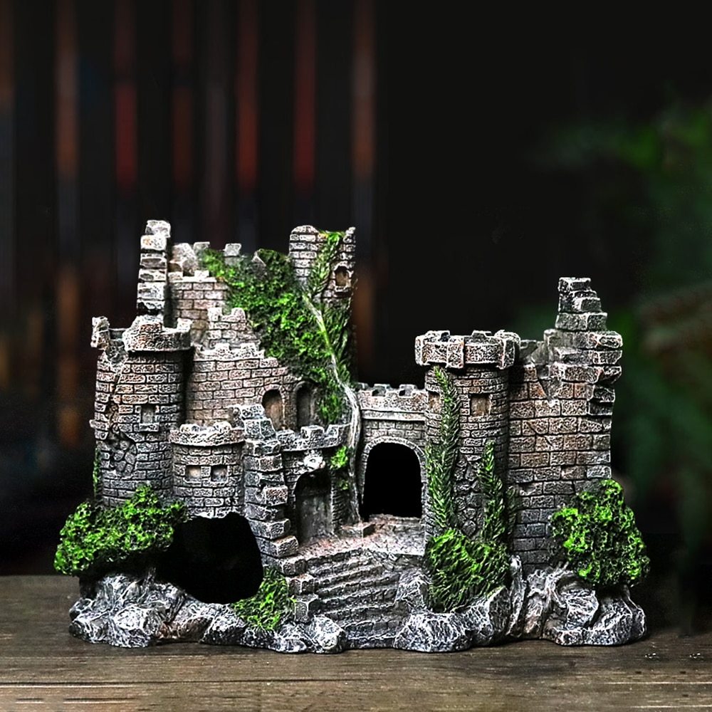 Fish Tank Resin Castle Decoration