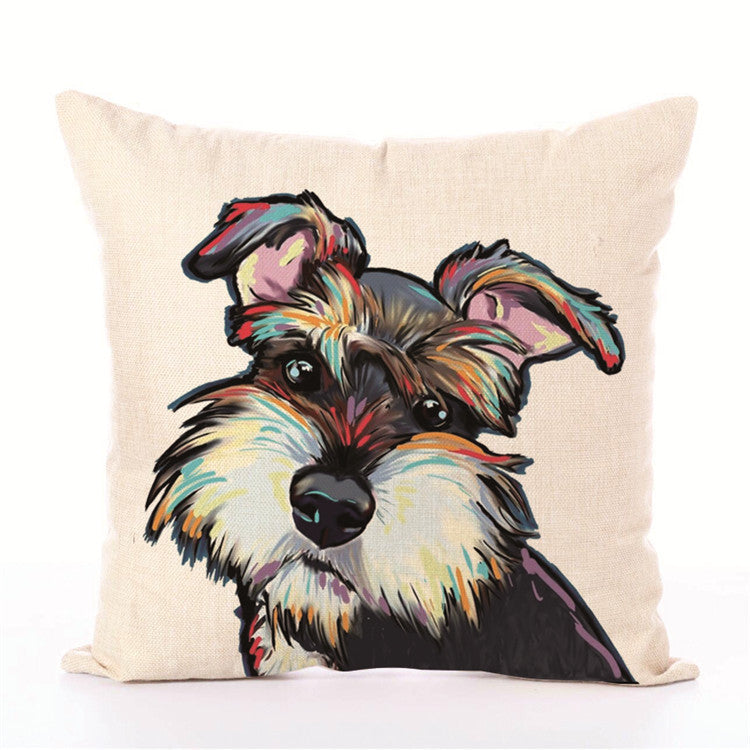 Dog White Cushion Covers