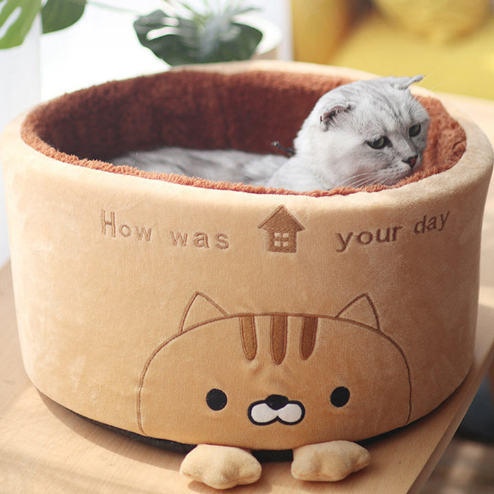 Cute Round Plush Creative Pet Nest