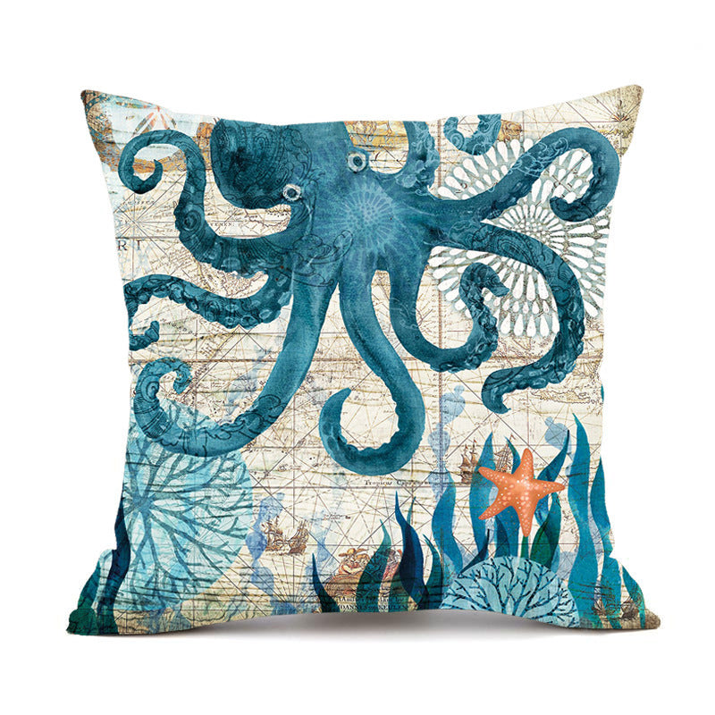 Sea Creatures Cushion Covers For Pillows