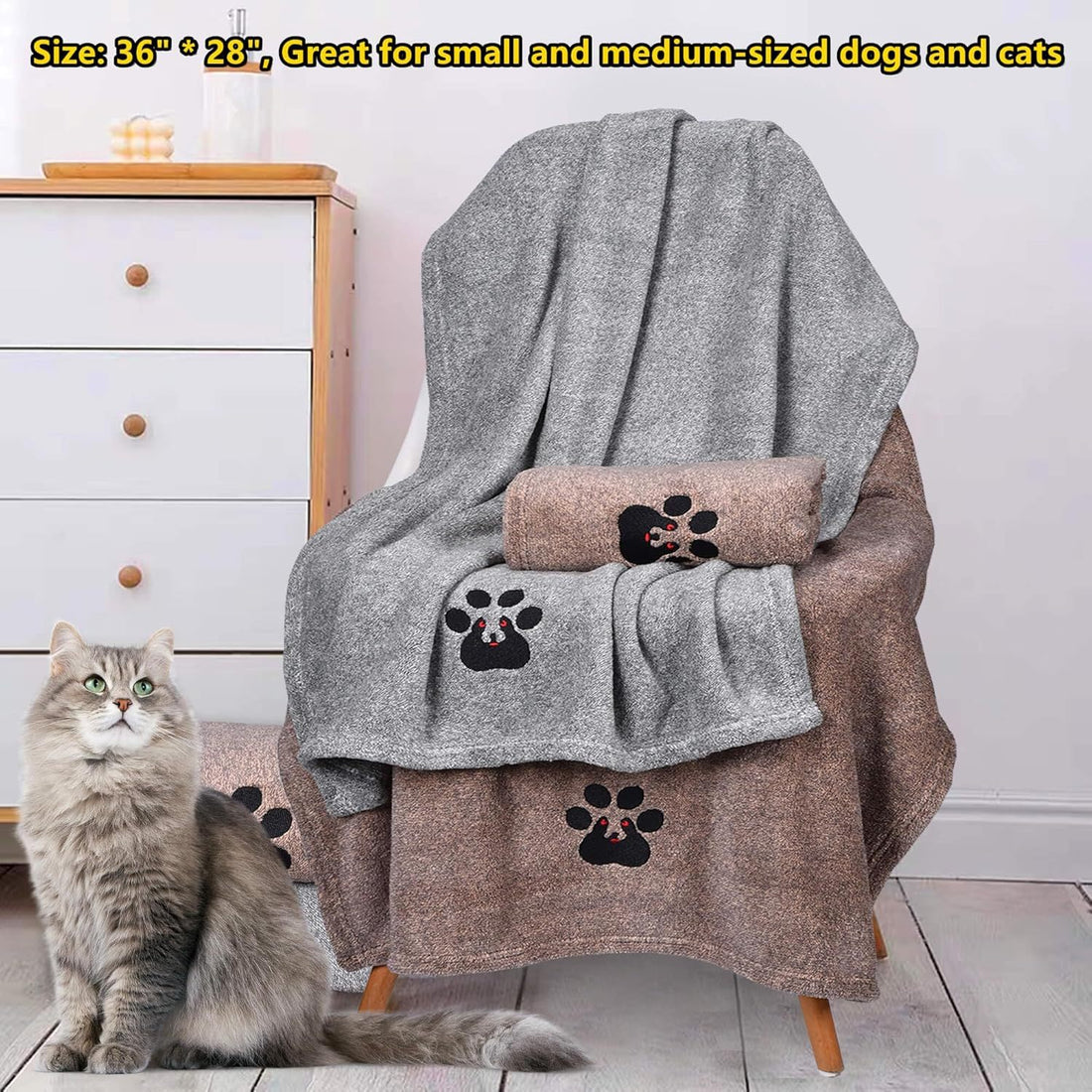 Super Absorbent Microfiber Dog & Cat Bath Towels