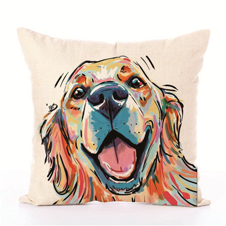 Dog White Cushion Covers