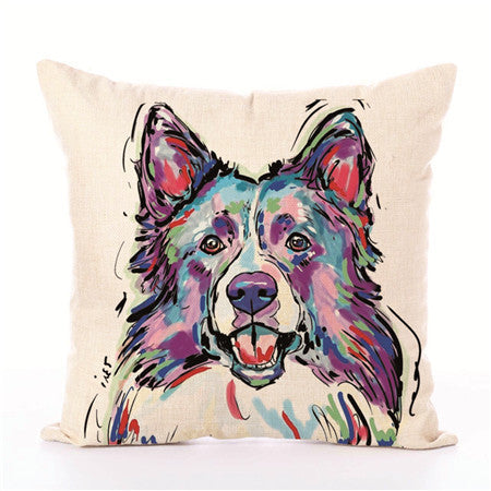 Dog White Cushion Covers