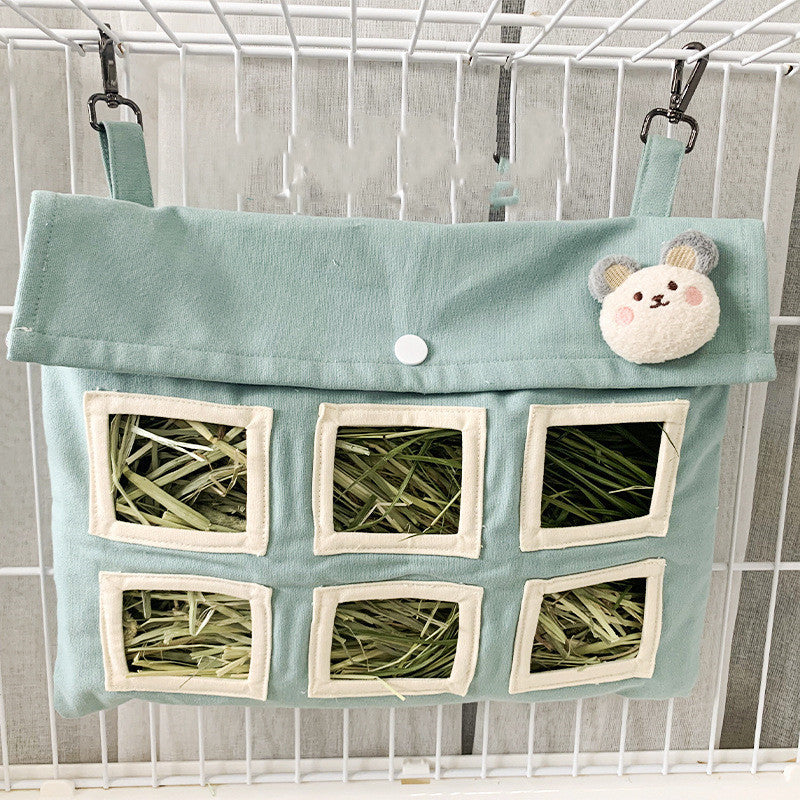 Rabbit Large Capacity Canvas Straw Bag