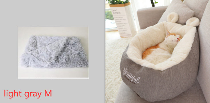 Pet Bed Warming Soft Sleeping Bag Nest Cushion