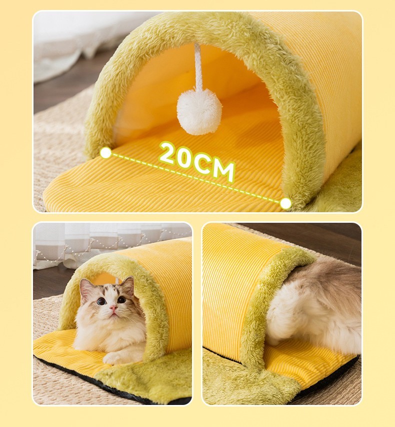 Warm And Thickened Pet Nest For Cats With Toy