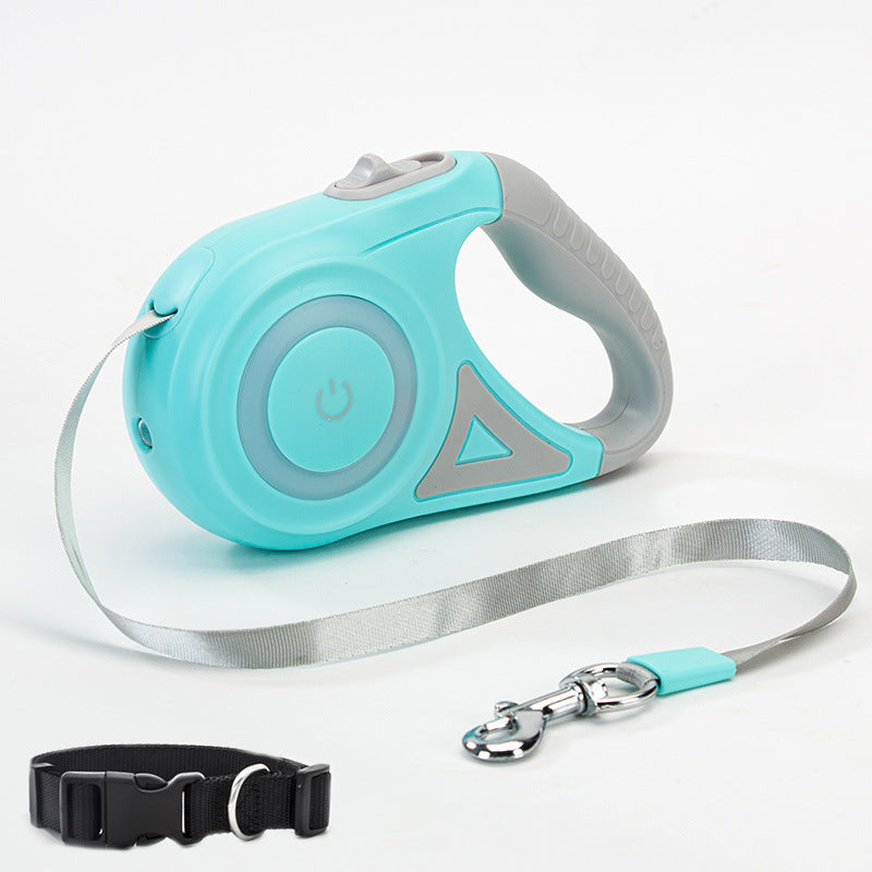 Dog Leash Retractable Spotlight Automatic Traction Rope