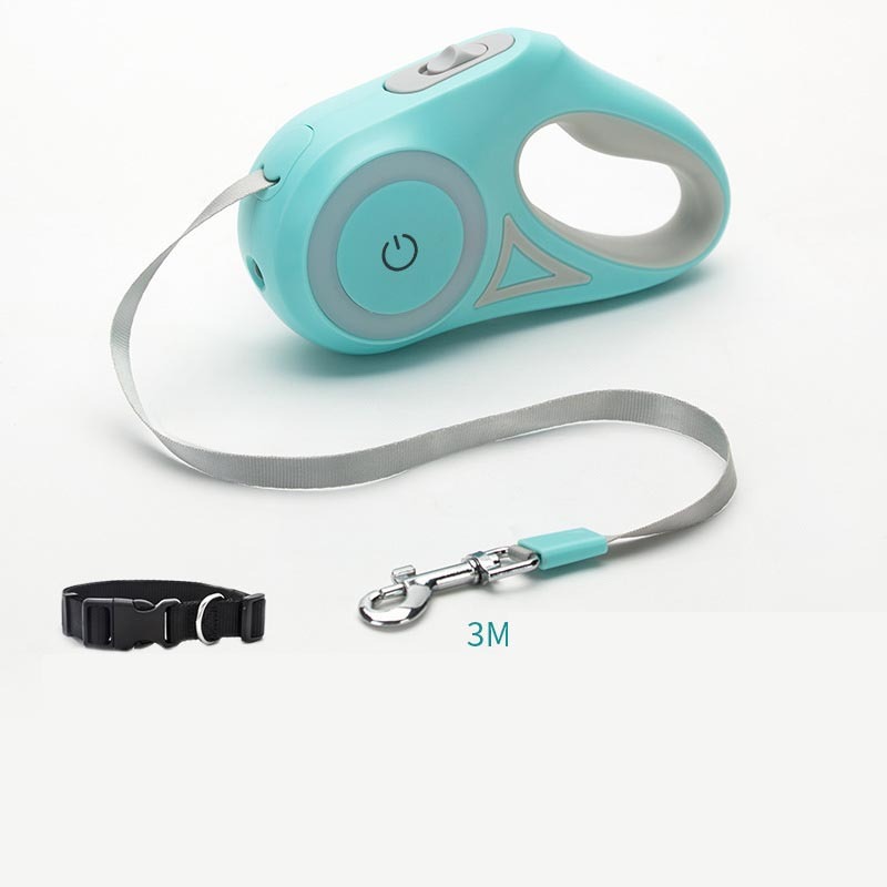 Dog Leash Retractable Spotlight Automatic Traction Rope