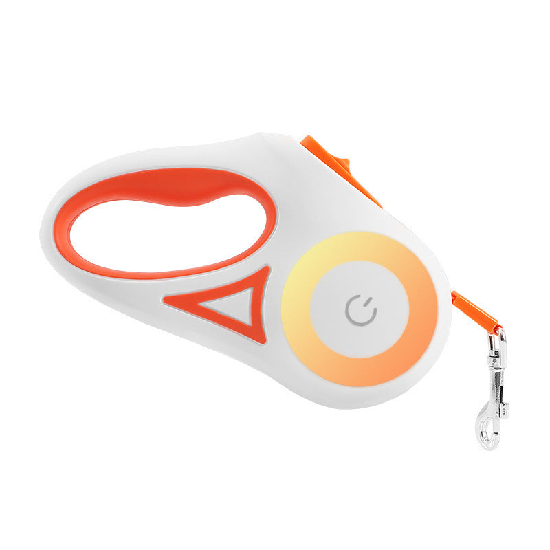 Dog Leash Retractable Spotlight Automatic Traction Rope
