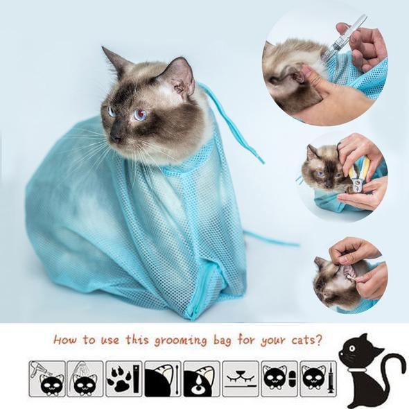 Soft Cat Grooming Nail Trimming Bag