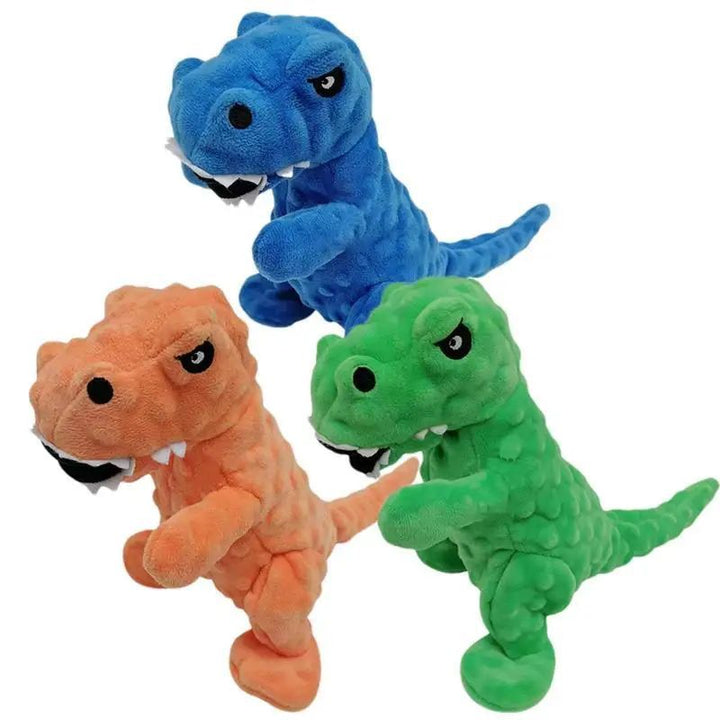Dinosaur Squeaky Chew Dog Toy