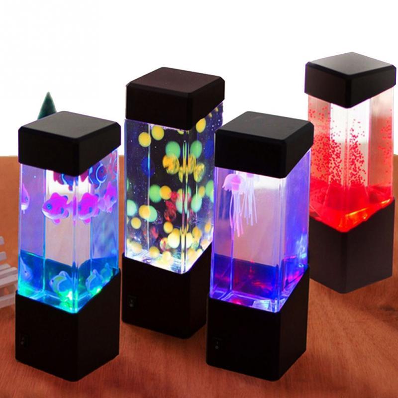 Colorful LED Jellyfish Night Light