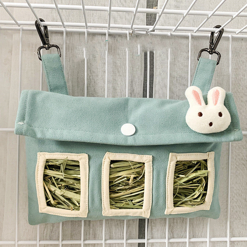 Rabbit Large Capacity Canvas Straw Bag