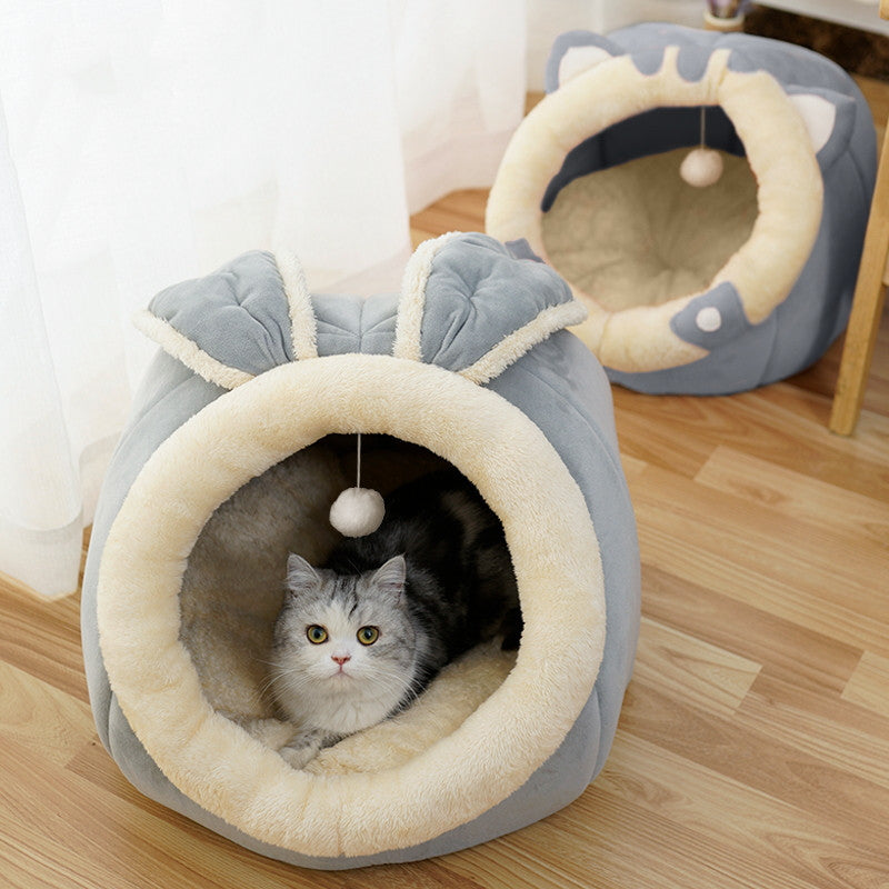 Cat House Villa Enclosed Bed