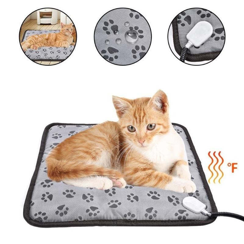 Indoor Waterproof Pet Heating Pad W/Chew Resistant Cord