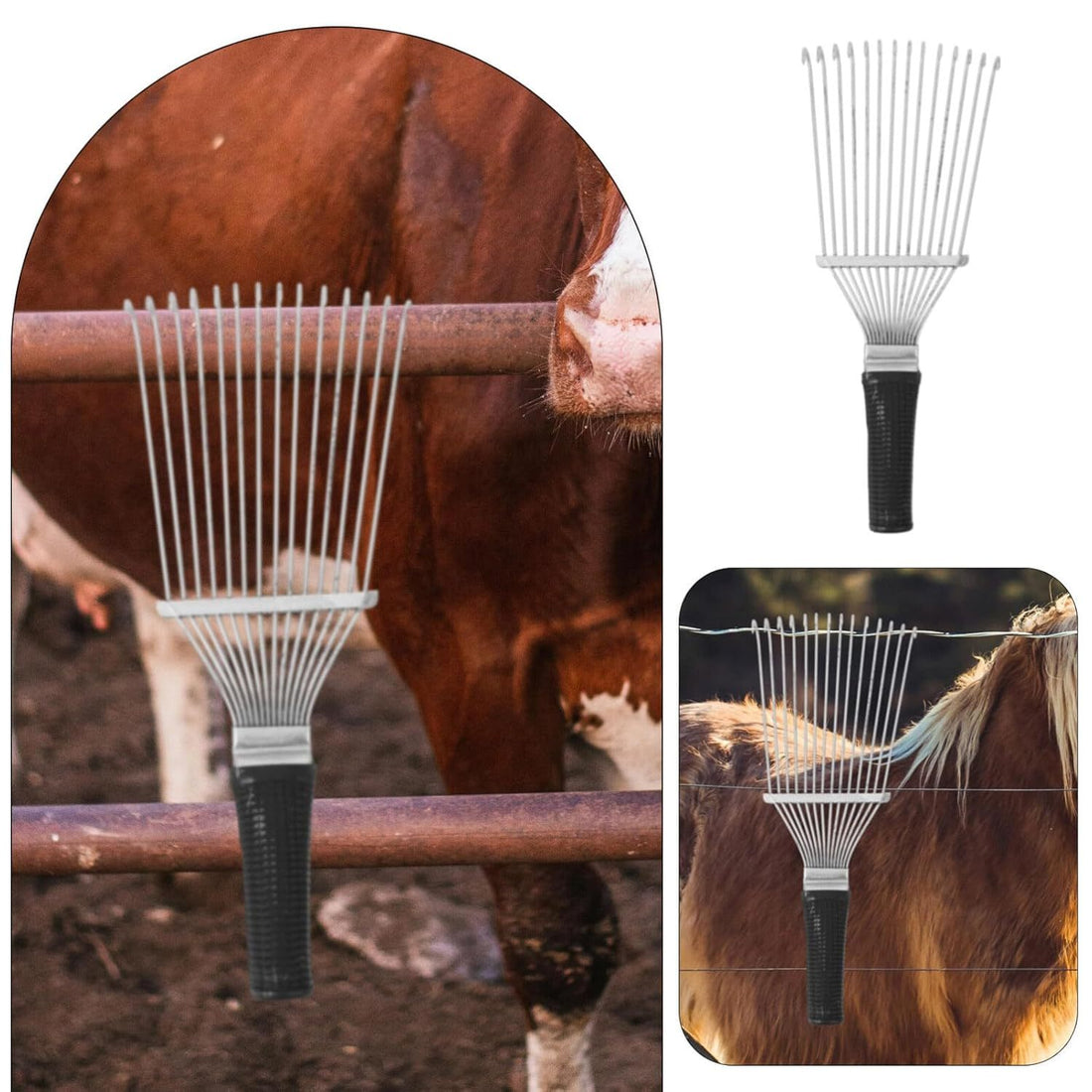 Horse Dematting Rake Comb Grooming Undercoat Scrubber