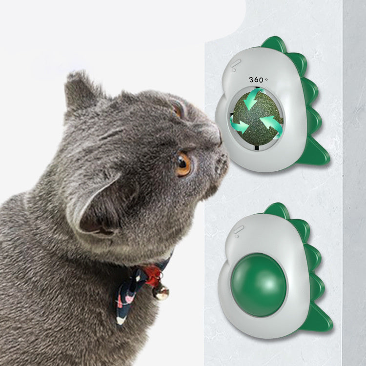 Spinning Catnip Ball - Tooth Cleaning- Biting Toy