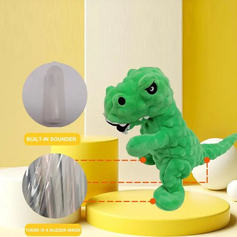 Dinosaur Squeaky Chew Dog Toy