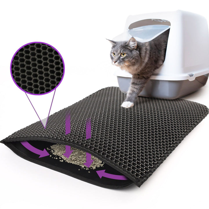 Kitty Litter Trapping Honeycomb Waterproof EVA Mat