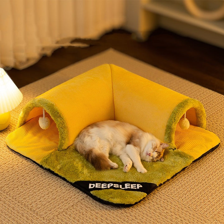 Warm And Thickened Pet Nest For Cats With Toy