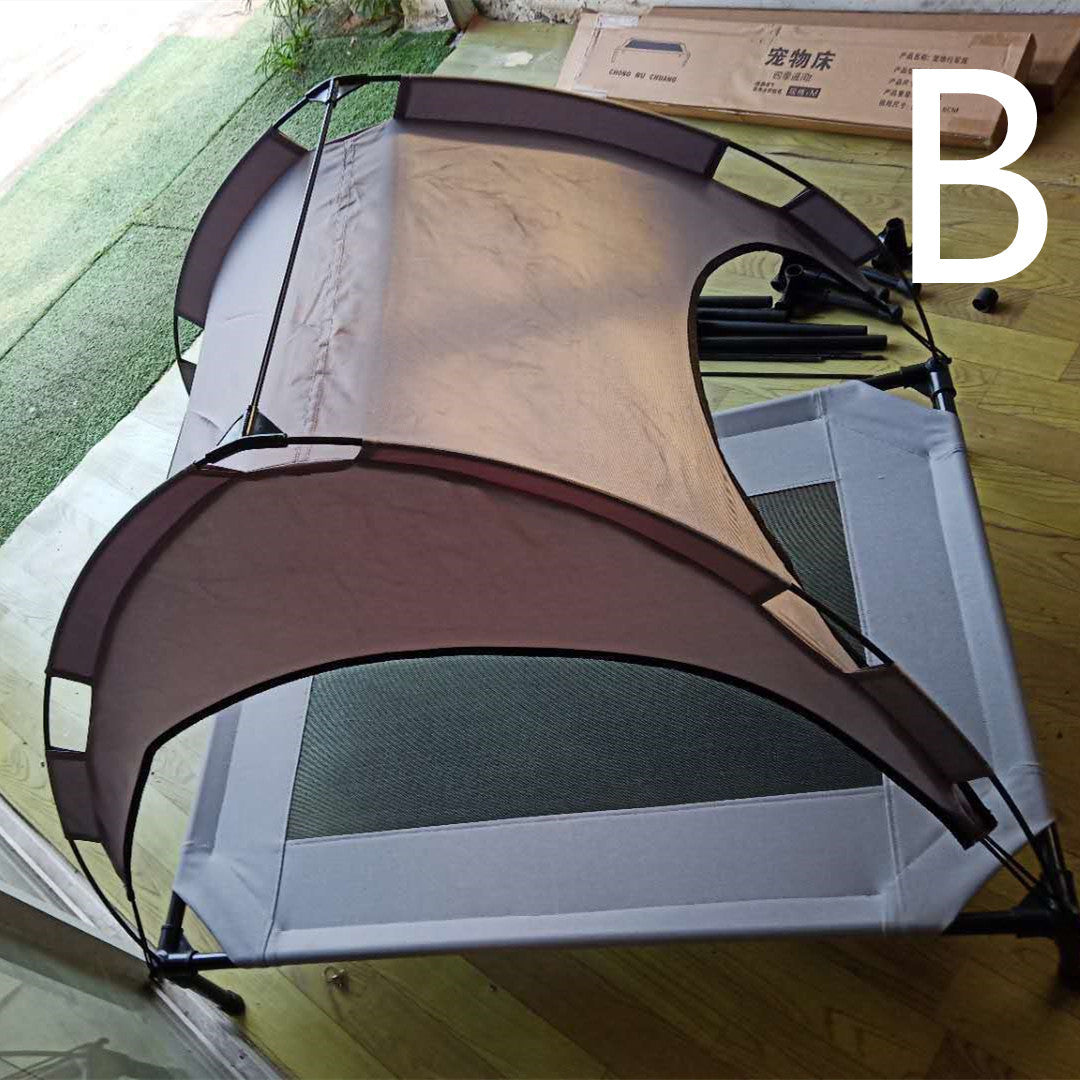 Pet Outdoor Covered Loft Bed Sunshade Tent