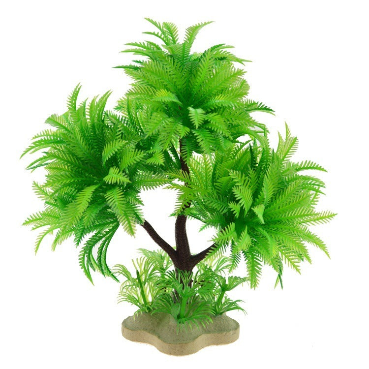 Fish Tank Landscape Artificial Water Grass Tree