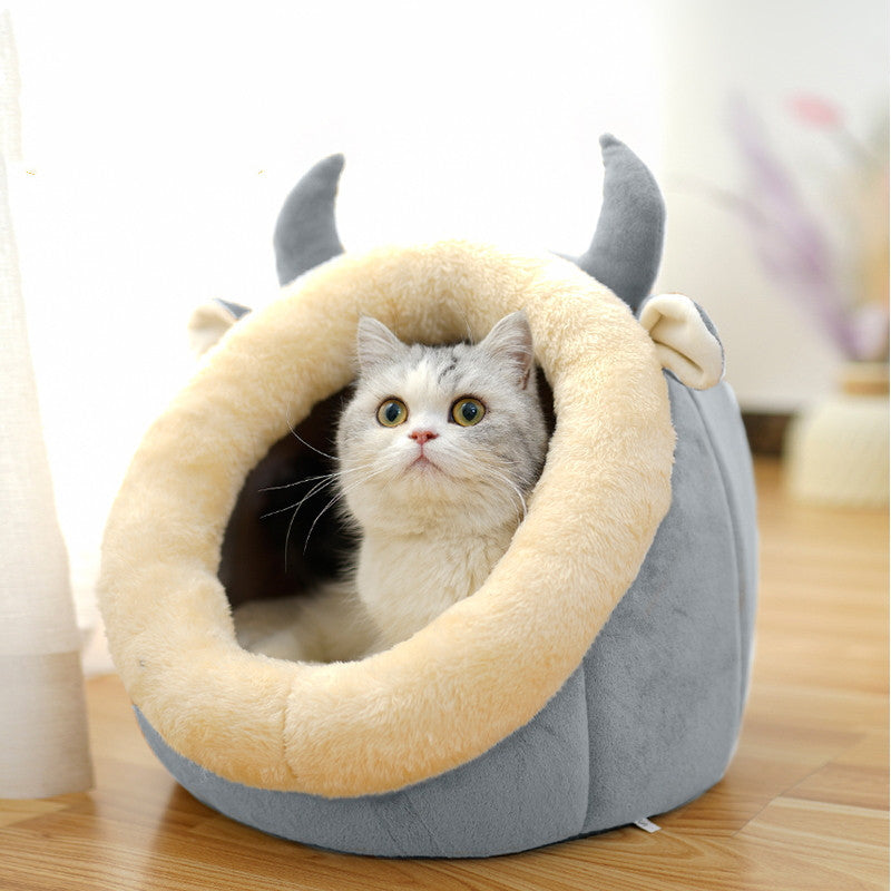 Cat House Villa Enclosed Bed