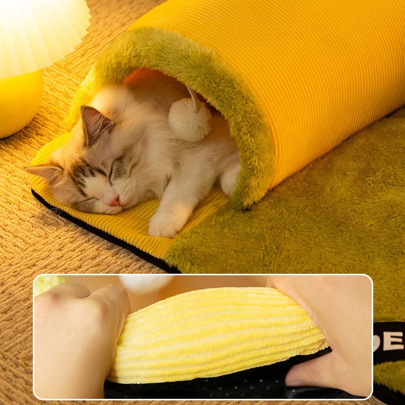 Warm And Thickened Pet Nest For Cats With Toy