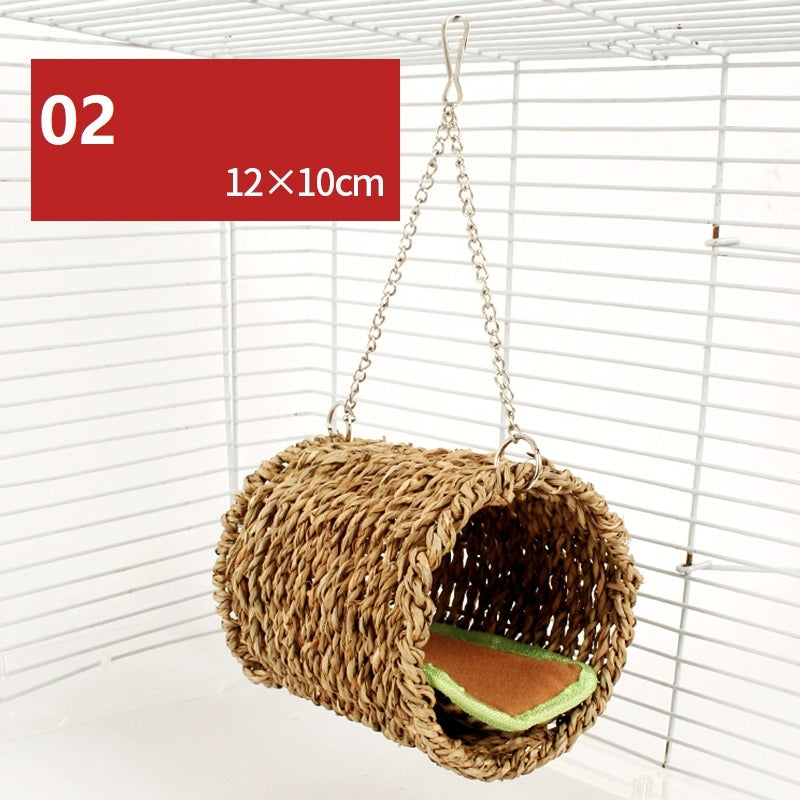 Hamster Natural Wooden Fence Swing Toy