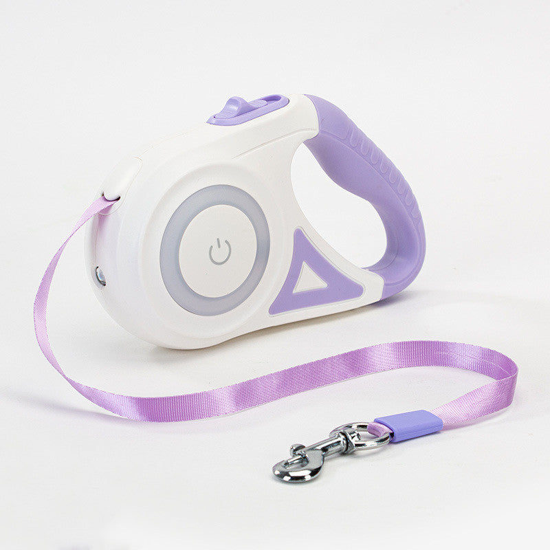 Dog Leash Retractable Spotlight Automatic Traction Rope